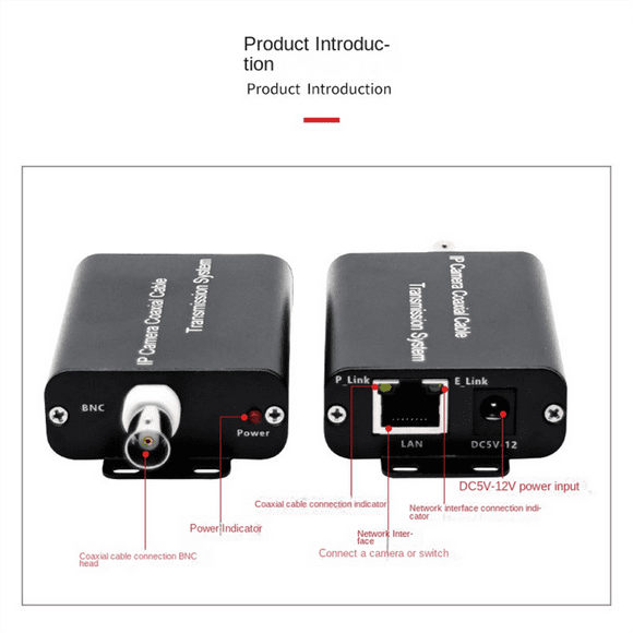 IP Network Extender Coaxial Analog Video Line to HD Digital Network Cable Signal Ampl6879