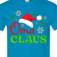thumbnail image 4 of Inktastic Oma Claus with Christmas Santa Hat and Snowflakes T-Shirt, 4 of 5