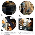 thumbnail image 3 of Designart "Surreal Waterways Magical Canal Orange" Architecture Floater Framed Canvas Wall Art, 3 of 7
