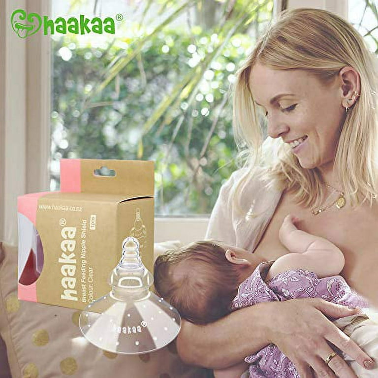 Haakaa Silicone Breastfeeding Nipple Shield, Round Shape 1 pk
