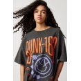 thumbnail image 3 of Urban Outfitters Women's X Blink 182 Oversized Relaxed Fit Tee T-Shirt Dress (Large/X-Large, Washed Vintage Black), 3 of 6