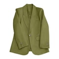 thumbnail image 2 of ClodeEU Women's Notched Lapel Open Front Lightweight Blazer,Casual Loose Office Suit Jacket Mint Green,Women's Plus XL, 2 of 7