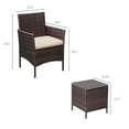 thumbnail image 7 of Devoko 3 Pieces Outdoor Furniture Sets Rattan Wicker Chairs Patio Conversation Set, Beige, 7 of 7