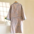 thumbnail image 3 of 100% Cotton Gauze Couple Bathrobe Double-Layer Kimono Robe for Men and Women, Lightweight Absorbent Home Sleepwear, 3 of 12