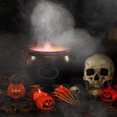 thumbnail image 3 of Eosunjian Halloween Witch Cauldron Large Black Plastic Witch Kettle Halloween Pot Candy Holder Spooky Party Decorations,Black, 3 of 13