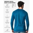 thumbnail image 3 of Merino.tech Men’s 100% Merino Wool Base Layer Shirt Thermal Underwear Long Sleeve Thermal Wear Top for 𝗛𝗶𝗸𝗶𝗻𝗴 𝗧𝗿𝗮𝘃𝗲𝗹 and Everyday Wear, 3 of 9