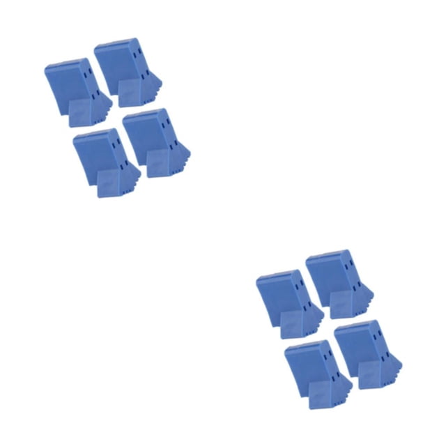 Inteprter 4x y resistente a impactos 4x pies de escalera de rendimiento de carga pesada duraderos y herramienta requerida conveniente azul Azul 2Conjunto