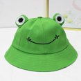 thumbnail image 2 of Rana Lindo Sombrero De Sombrilla De Verano Gorra De Rana Gorra De Pescador Sombrero De Cubo De Animal Sombrero De Cubo De Rana Elegante Con Ojos Y Sonrisa Sweethay OD009828-01, 2 of 6