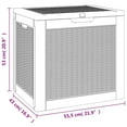thumbnail image 4 of vidaXL Garden Storage Box Light Brown 55.5x43x53 cm Polypropylene, 4 of 5