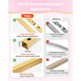 thumbnail image 3 of VEVOR Arch Backdrop Stand, Set of 3, 6/5/4 ft, Stable Structure, Easy Assembly, Gold Metal Arch Backdrop Stand with Cover, for Wedding, Birthday Party, Graduation, Celebration,and Ceremony Decoration, 3 of 9