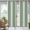 thumbnail image 4 of Sage Green Grey Stripe Outdoor Curtains for Patio Waterproof,Windproof Privacy Curtains with Weighted Bottom,Farmhouse Simple Striped Outside Drapes for Picnic Garage Backyard Cabana 54"x108" 2 Panel, 4 of 8