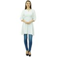 thumbnail image 6 of Phagun Women Tunic Top Short Kurti Elastic Waist Indian Ethnic Blouse, 6 of 8