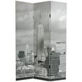 thumbnail image 6 of Oriental Furniture 6 ft. Tall New York Scenes Canvas Room Divider - 3 Panel, 6 of 7