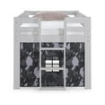 thumbnail image 5 of Alaterre Furniture Jasper Twin Junior Loft Bed, Dove Gray Frame and Gray Camouflage Bottom Playhouse Tent, 5 of 8