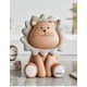 thumbnail image 1 of Hucha para niños, hucha de león marrón, hucha de resina irrompible, adorno de hucha, huchas reutilizables para niños, niñas y adultos, color gris, 1 of 5