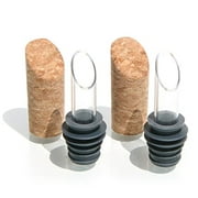 soireehome Silicone and Glass Cork Stopper Spouts | Leak-Free and Fits Most |