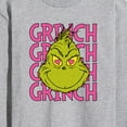thumbnail image 3 of The Grinch - Grinch Stacked - Men's Long Sleeve T-Shirt, 3 of 5