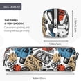 thumbnail image 3 of Haiem French Food Print Leather Pencil Case Art Supplies Case Zipper Pencil Pouch Stationery Storage Pencil Bag, 3 of 7