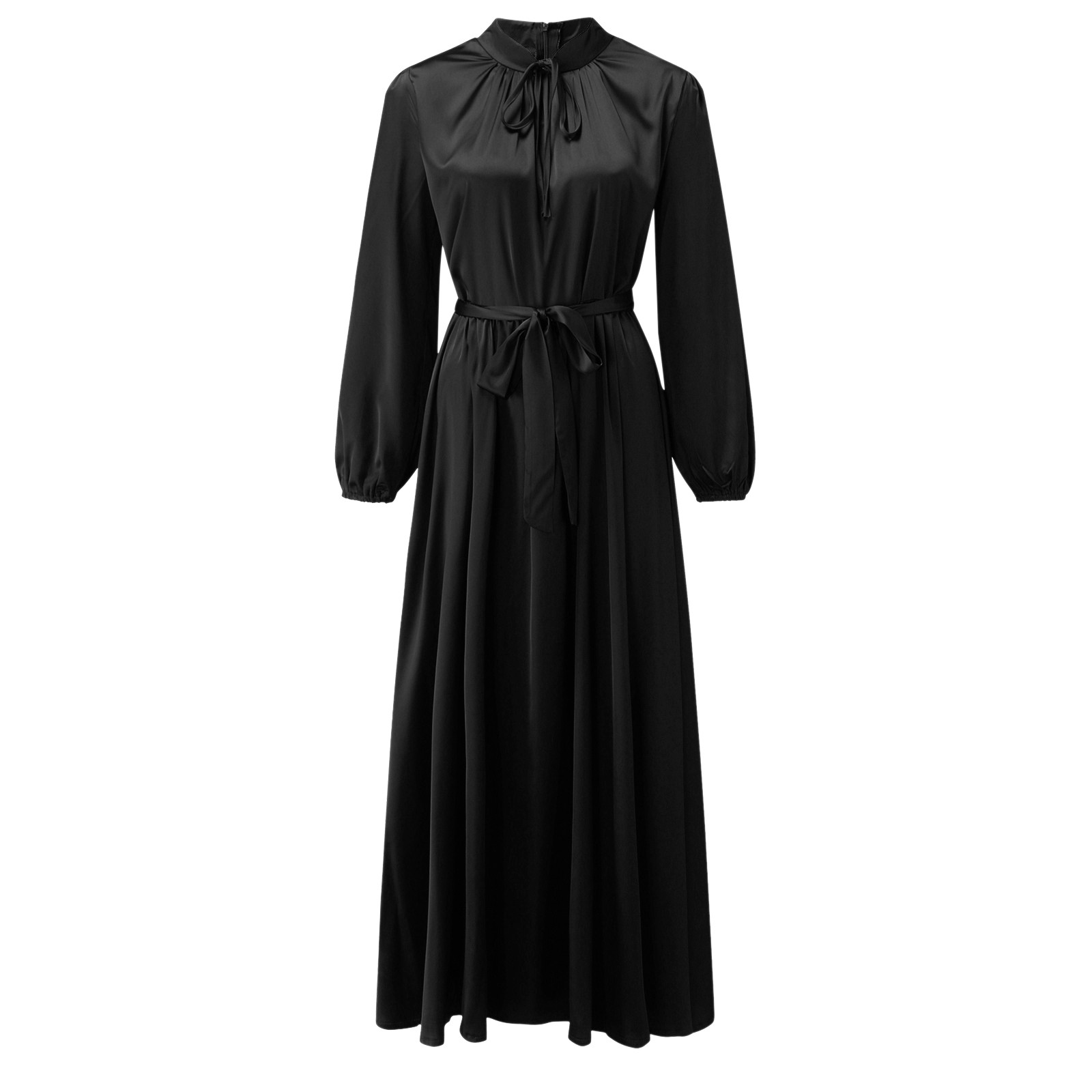 Women's Casual Solid Dress Sleeve Abaya Arab Kaftan Dress Athletic Dresses Womens plus Size Dress Summer Maxi Dresses Mini Dress Casual Women Fitted Dresses Woman's Dresses Womens Dresses Short Casual