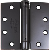 Commercial Grade Self-Closing Door Hinge, 4-1/2 Inches, Square Corner, .134 Gauge, Oil-Rubbed Bronze by Stone Harbor Hardware