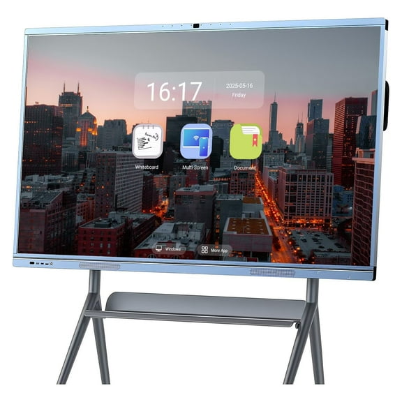 JYXOIHUB 4K Smart Board 65 Inch Interactive, All-in-One Touch Screen Computer with Dual System & Cloud Sharing Ideal for Classroom, Office & Educational Presentations​(Include Wall Mount)