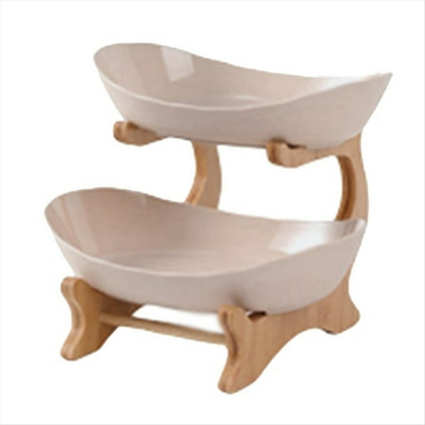Bandejas para Frutas, Estantes, Platos de Mesa, Vajilla, Cocina, Frutero, Bandejas Divididas para Pastel de Dulces, Vajilla, Platos B