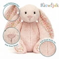 thumbnail image 5 of Kiewfjdk Easter Bunny Plush Toys Blossom Cherry, 12" Soft Plush Bunny Stuffed Animal with Floppy Ears, Easter Decorations & Basket Stuffers, Long Ear Stuffed Rabbit Toys for Kids, Boys, Girls Age 3+, 5 of 9