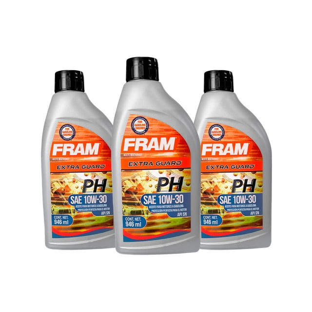Aceite Mineral De Motor 10W30 Fram Extra Guard 3 Botellas