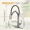 thumbnail image 6 of Wowow Single-Handle Pull-Out Sprayer Kitchen Faucet with Magnetic Docking Spray Head in Brushed Nickel, 6 of 7