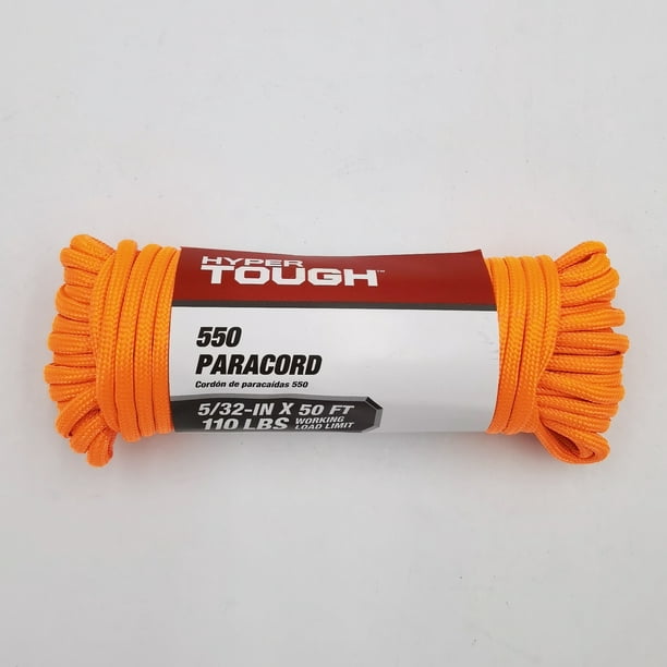Hyper Tough Utility Rope, Orange, x 50 feet - Walmart.com
