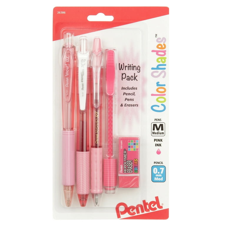 Color Shades Writing Pack - Pastel Pink — Pentel of America, Ltd.