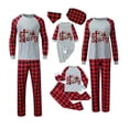 thumbnail image 2 of Pijamas familiares a juego de Navidad, True Jesus Story, conjunto de pijamas grises, 2 of 3