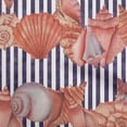 thumbnail image 1 of oneOone Cotton Poplin Red Fabric Sea Shells Ocean Quilting Supplies Print Sewing Fabric By The Yard 42 Inch Wide, 1 of 4