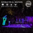 thumbnail image 4 of Luces navideñas Weillsnow, 164 pies, 500 LED, color morado, 8 modos, 4 of 8