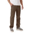 thumbnail image 4 of Wutalume Men's Elastic Waist Drawstring Fleece-Lined Cargo Pants with Multiple Pockets, Ideal for Stylish Outdoor Workwear, Sports, and Casual Activities,Brown L, 4 of 8