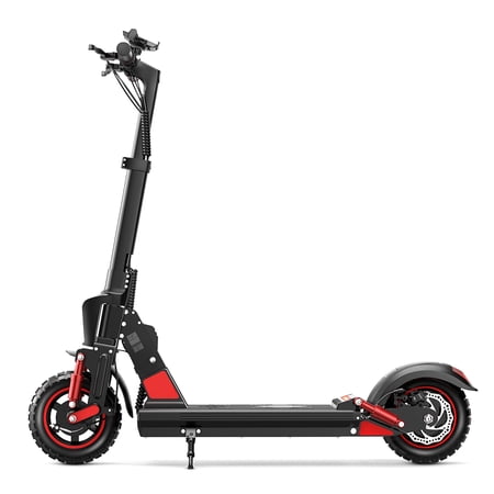 5TH WHEEL C1 PRO Electric Scooter with Dual Suspension - 40Miles Range & 45KM/H, 500W Motor, 10" Solid Tires, Turn Signals and Cruise Control, Foldable Electric Scooter