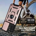 thumbnail image 2 of Galaxy A53 5G Case, TECH CIRCLE 360 Ring Kickstand Magnetic & Slide Camera Protector Military-Grade Rugged Hybrid Protective Cover for Samsung Galaxy A53 5G 6.5 inch 2022 released,Rosegold, 2 of 7