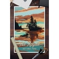 thumbnail image 3 of Isle Royale National Park, Michigan, Painterly National Park Series (12x18 Wall Art Poster, Room Decor), 3 of 3