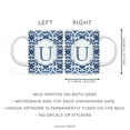 thumbnail image 5 of Koyal Wholesale Ceramic Coffee Mug, Moroccan Monogram  U, 5 of 5