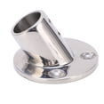 thumbnail image 1 of Base Ronde pour Main Courante de Bateau, Raccord de Base Ronde en Acier Inoxydable 316 pour Tube de 25mm/1 Po, 1 of 7