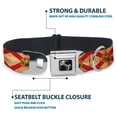 thumbnail image 4 of Buckle-Down Pet Collar, Dog Collar Metal Seatbelt Buckle, Florida Flag Continuous Vintage, 16 to 23 Inches 1.5 Inch Wide, 4 of 8