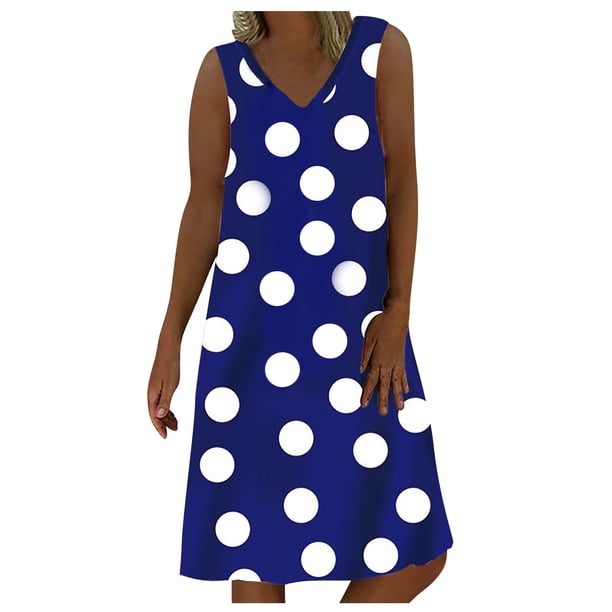 Vestido sin mangas sexy con cuello en V y estampado sin mangas para mujer Pompotops ghjkhdj8014
