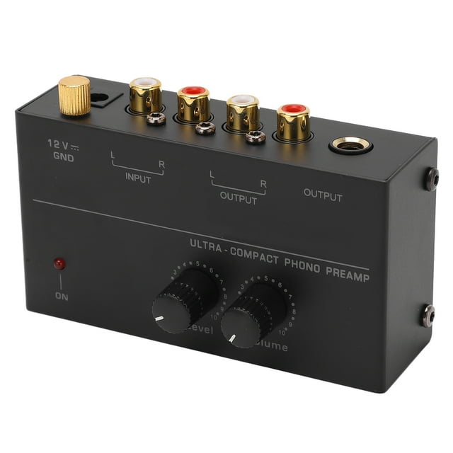 Preamplificador de preamplificador de fono Bling Bling compacto enchufe estadounidense 100-240VAC