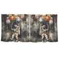 thumbnail image 7 of Yayeee Kitchen Curtains Tier Set of 2 Light Filtering 57"x24" Over Sink Window Panels, Watercolor Space, 7 of 7
