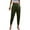 Green, variant on Full-Length Cargo Pants for Women Red Leisure Weekend Women's Satin Elastic Waist Pocket Trousers Casual XL