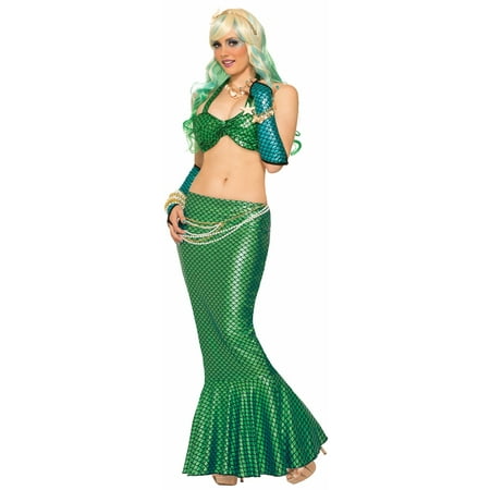 Adult Green Mermaid Skirt Sexy Costume