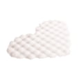 thumbnail image 3 of Vacemry 2Pcs Faux Fur Heart Shaped Area Rug, Soft Plush Carpet In Cream Color, Realistic Fake Rabbit Fur Mat For Living Room Sofa Bedroom Nursery Decor, Non-Slip Floor Rug For Vanity Stool Cloakroom, 3 of 8