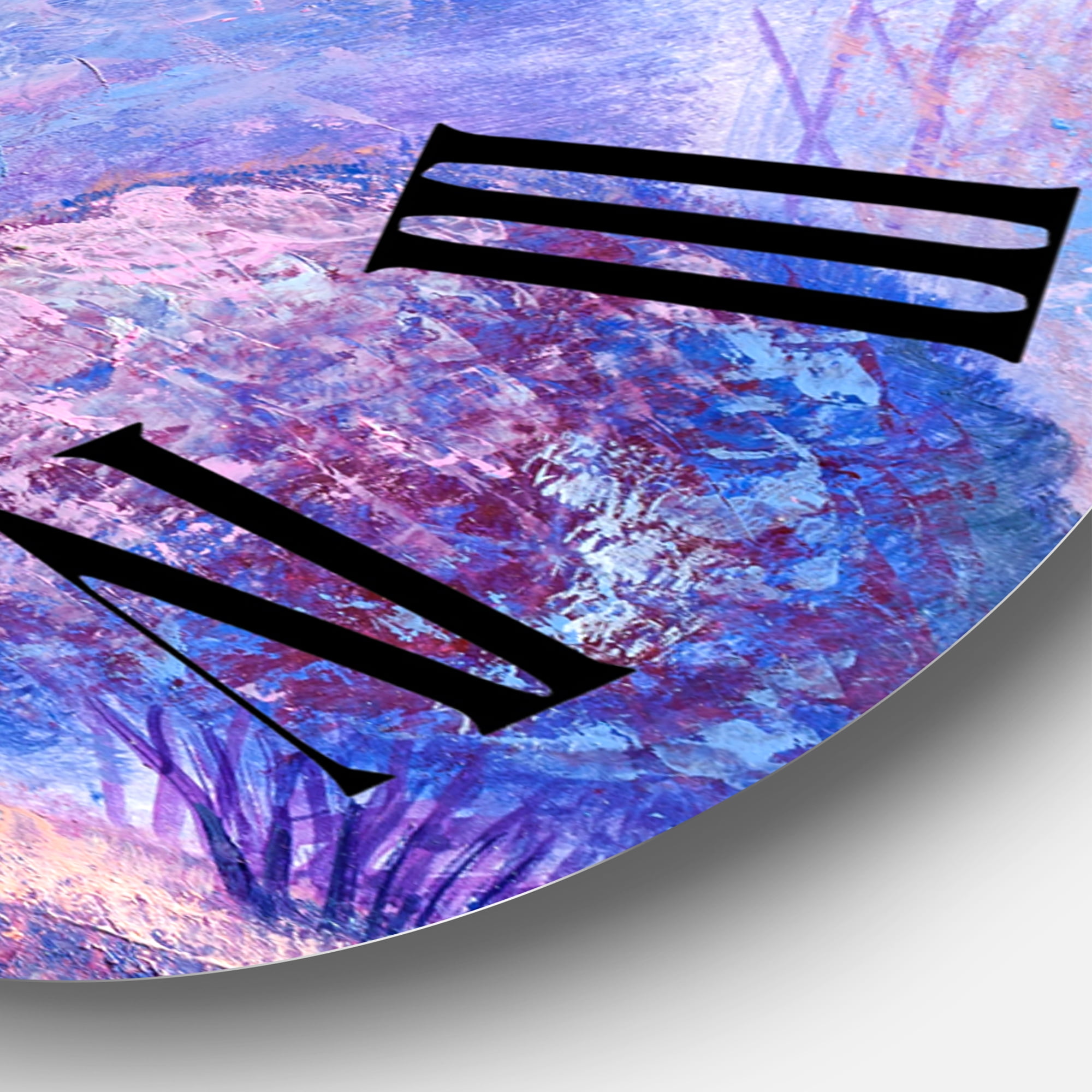 Designart 'Colourful Trees Impression Ii' Traditional Wall Clock