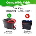 thumbnail image 2 of 5-Pack Replacement Heads Compatible with O-Cedar EasyWring System, 2 Mop Heads 1 Scrub Brush and 2 Chenille Dusters Only Fits Triangle Spin Mops, 2 of 7
