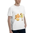 thumbnail image 2 of Bingfone Sunflower Gnomes 5 Men'S Loose Fit Short-Sleeve Pocket T-Shirt, 2 of 7